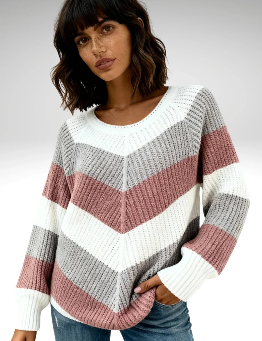 Rosewood Chevron Jumper