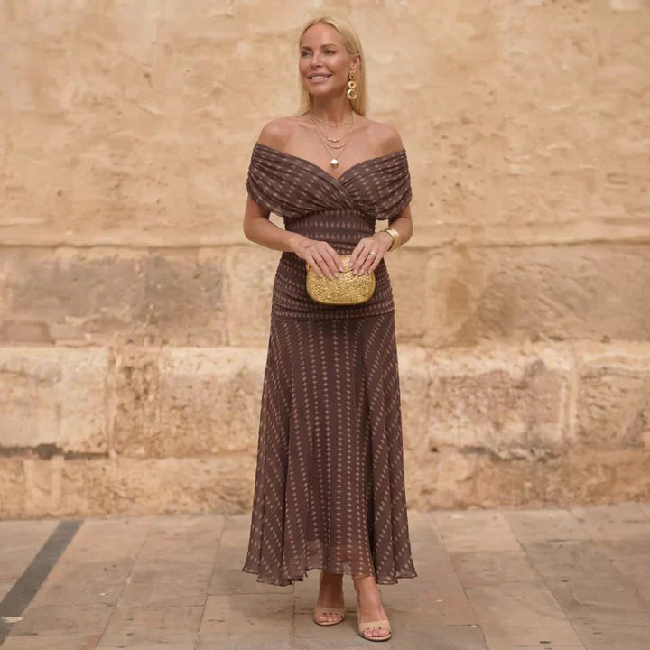 Sienna | Geometric Flow Dress