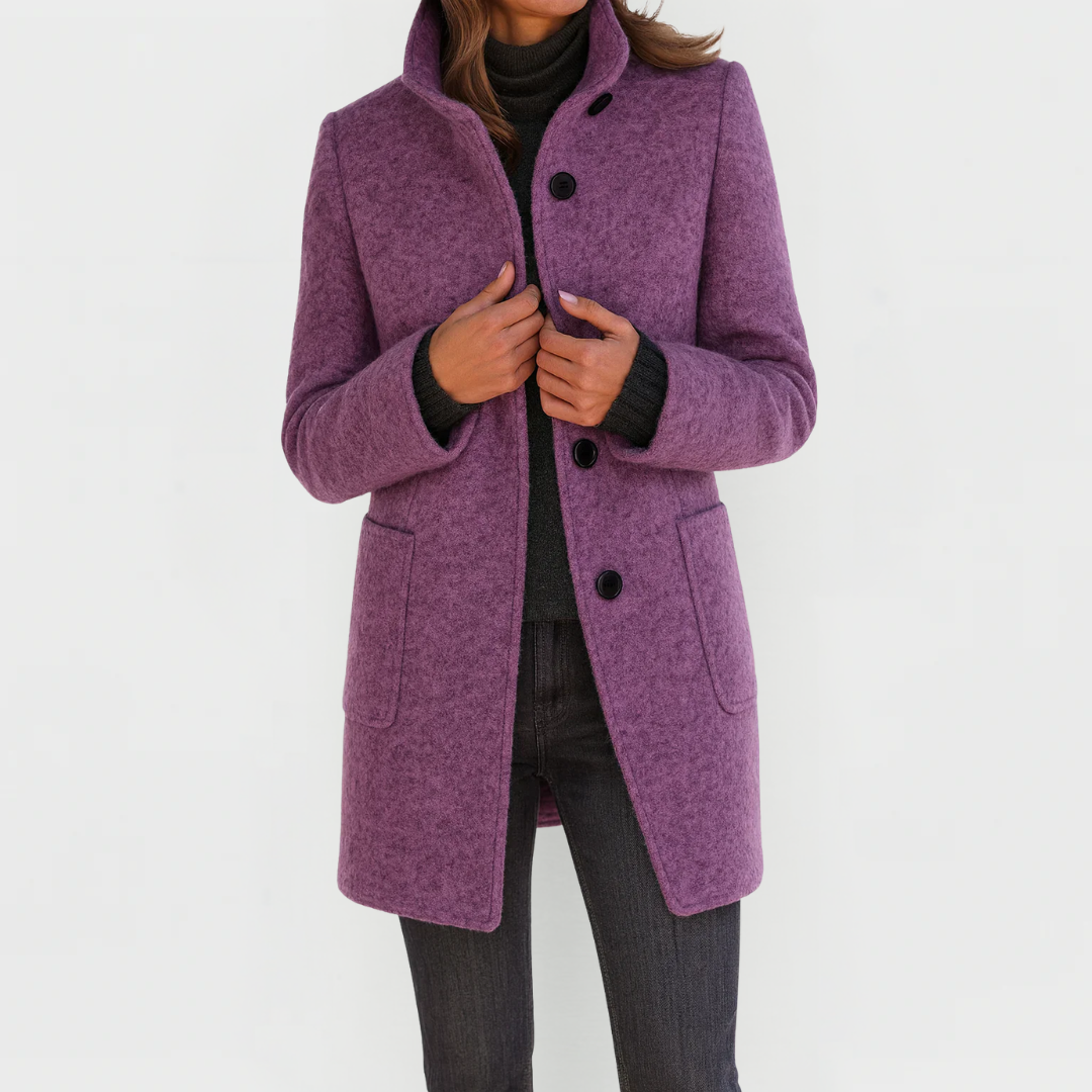 Eleonora | Wool Midi Cut Coat