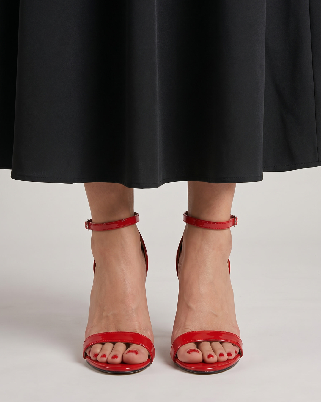 Linnea | Open Toe Ankle Strap Stiletto Sandals