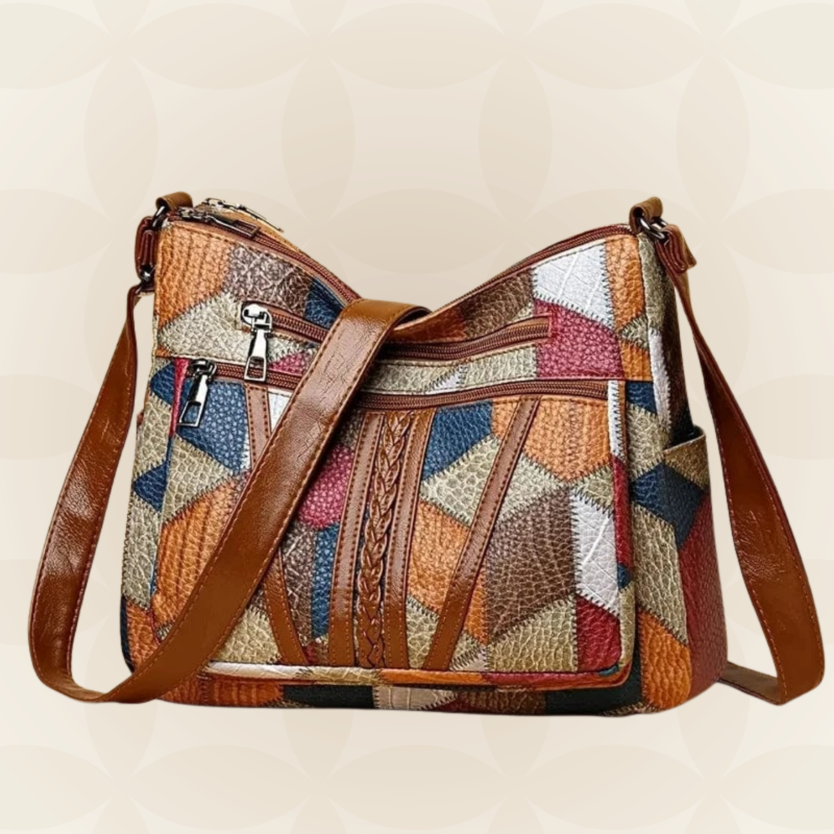 Jacqueline - Mosaic Leather Handbag