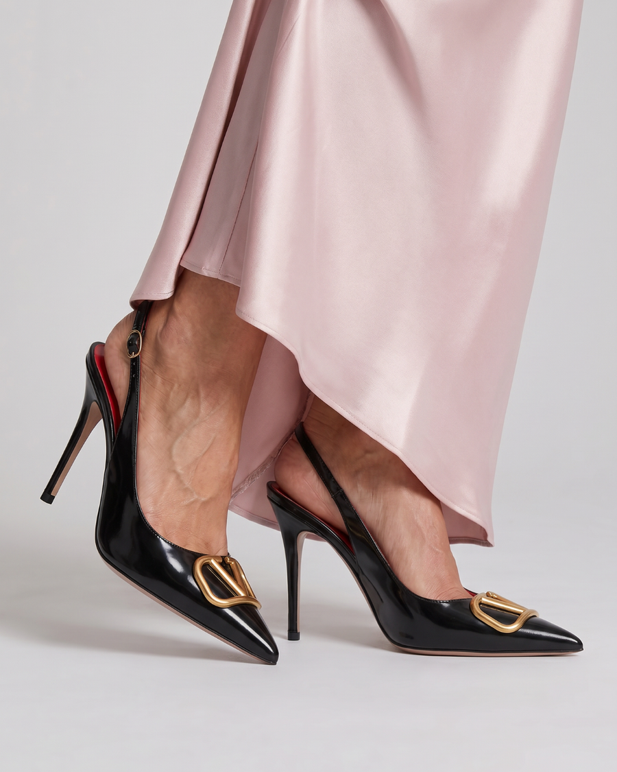 Althea | Pointed Toe Slingback Stiletto Pumps