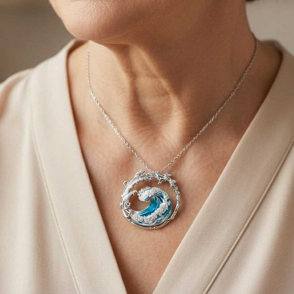 Ocean's Oath Silver Necklace