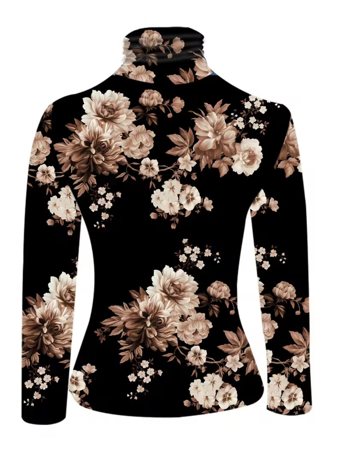 Isadora | Floral High-Neck Turtleneck