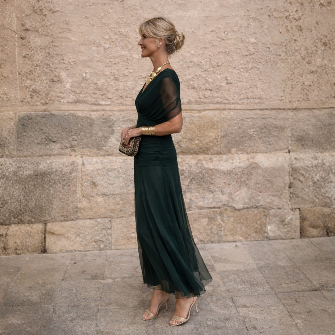 Morgan | Elegant Green Dress