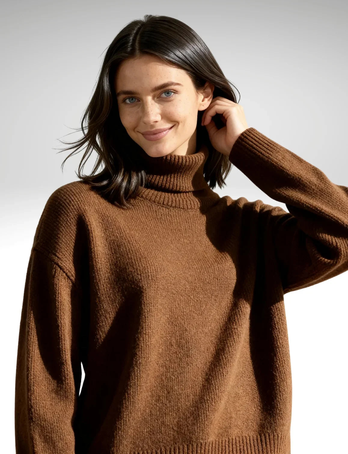 Oversized Roll-Neck Jumper