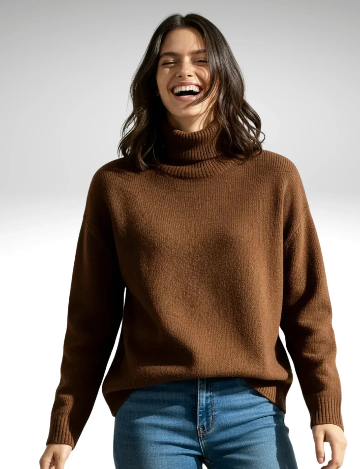 Oversized Roll-Neck Jumper