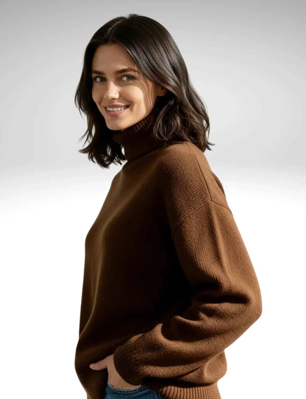 Oversized Roll-Neck Jumper