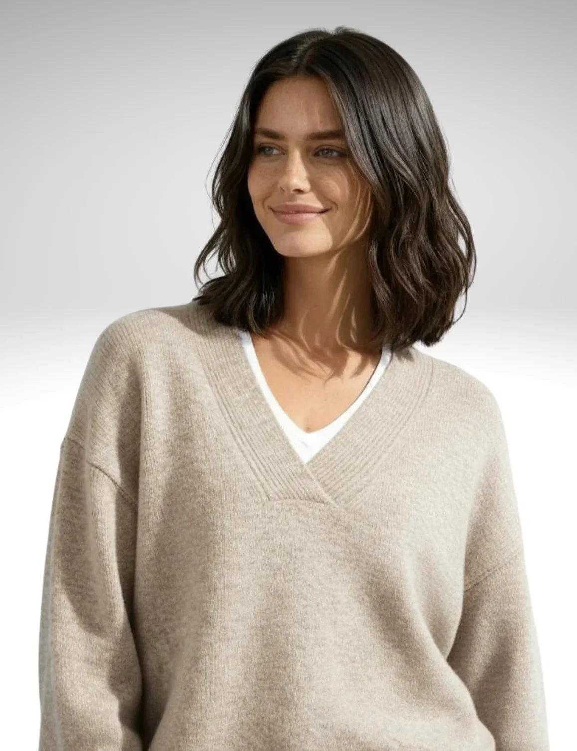 Tess V-Neck Soft Jumper