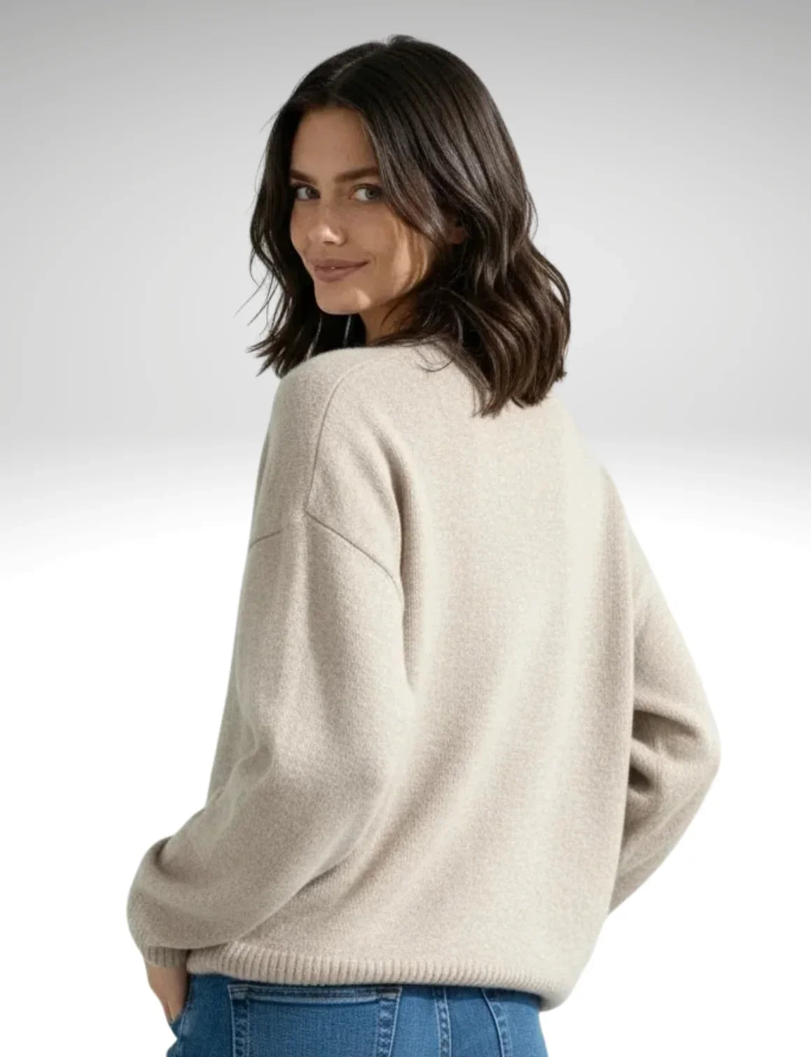 Tess V-Neck Soft Jumper