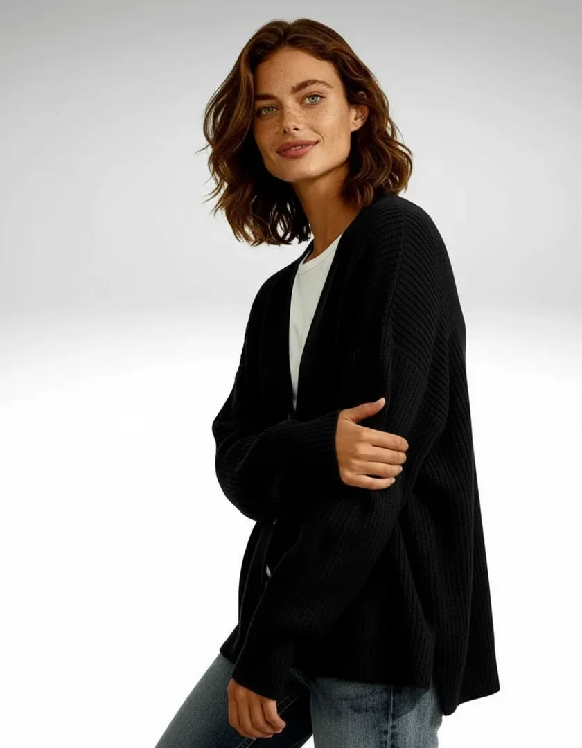 Oversized Rib Cardigan