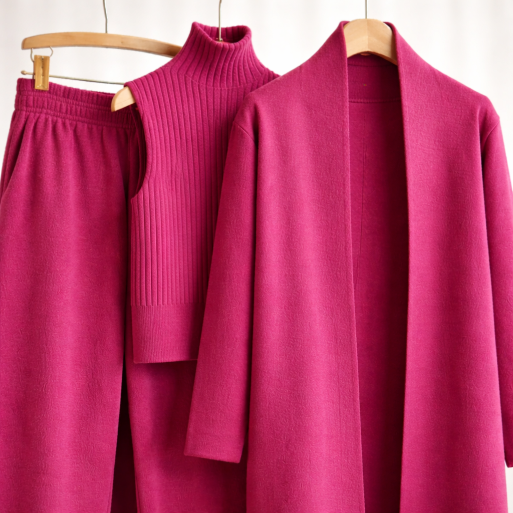 Phyllis - Cashmere Three-Piece Knit Set