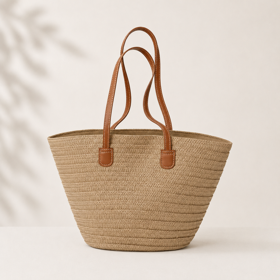 The Estelle™ | Classic Handwoven Market Tote
