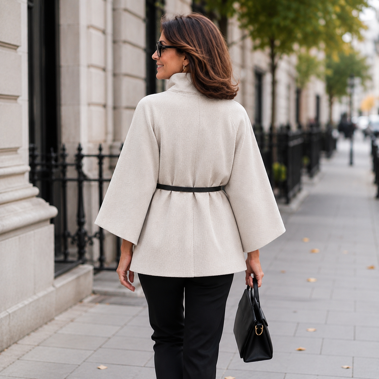 Selviora | Chic Butterfly Jacket with belt