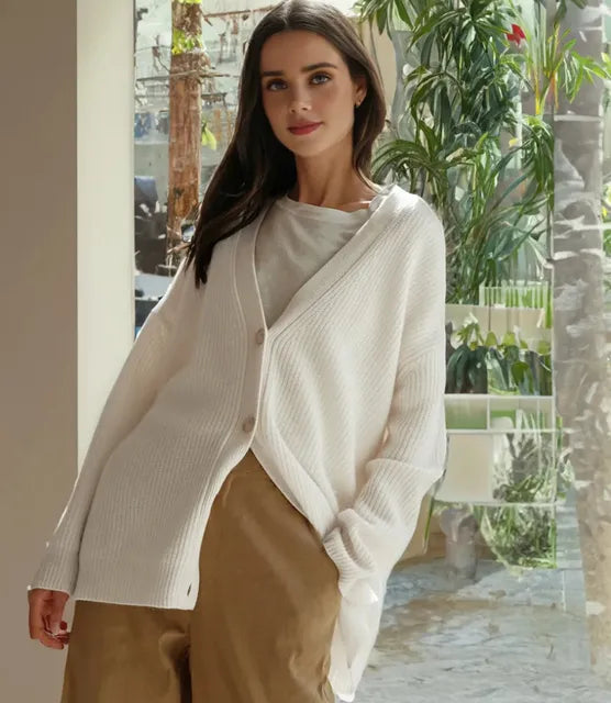 Oversized Rib Cardigan