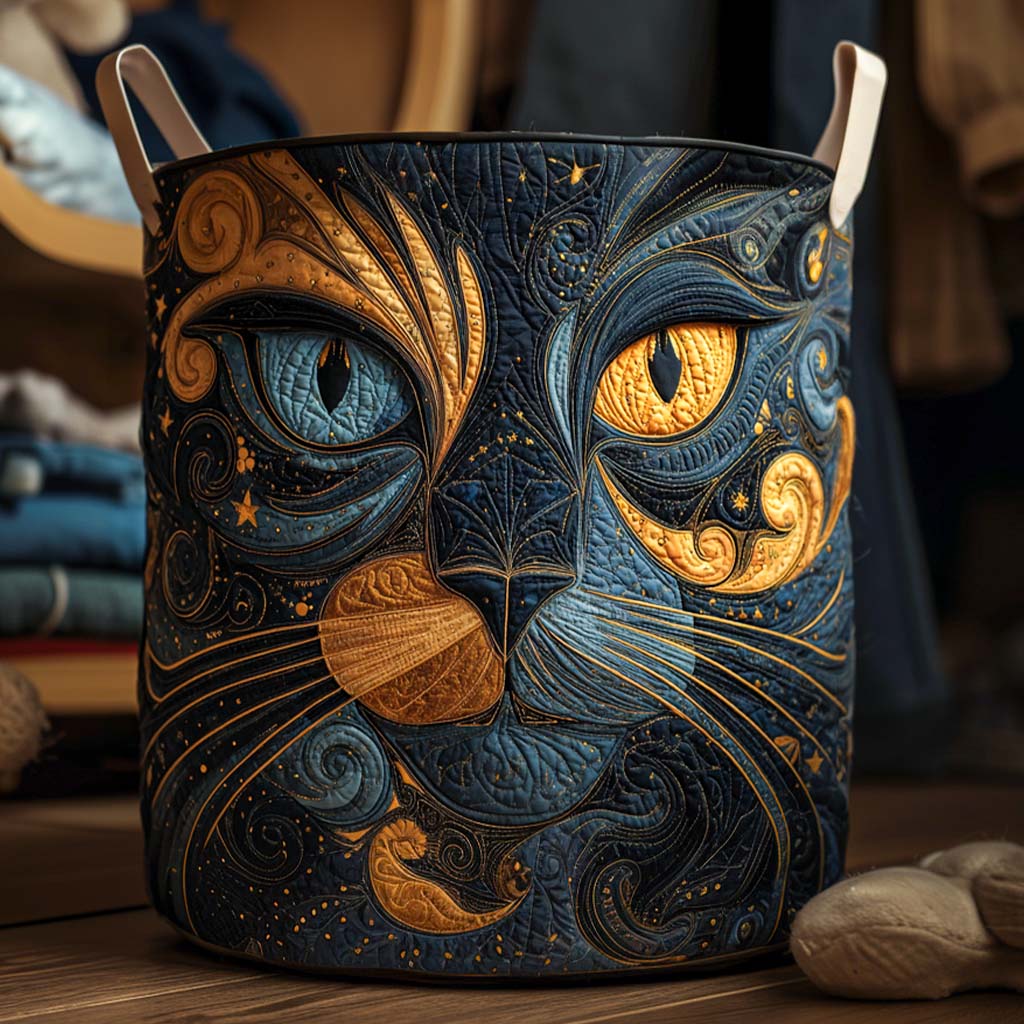 FREYA | COSMIC CAT LAUNDRY BASKET