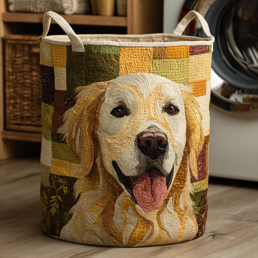 Sunny | Joyful Golden Retriever Laundry Hamper