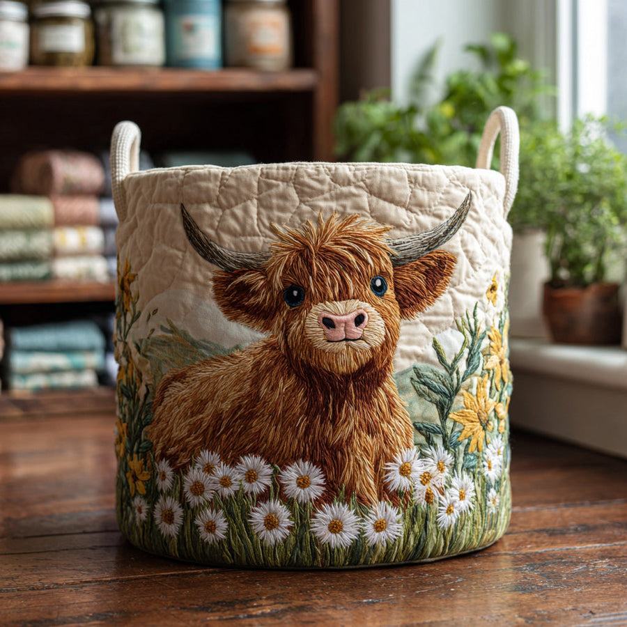 HEATHER | HIGHLAND CHARM WOVEN LAUNDRY BASKET