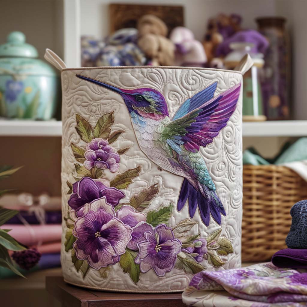 EVIE | Hummingbird in Bloom Laundry Hamper
