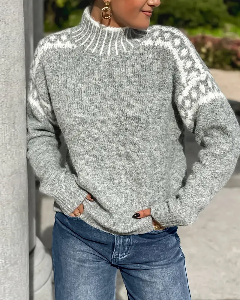 Isabella | Warmer and more comfortable double-knit waffle sweater