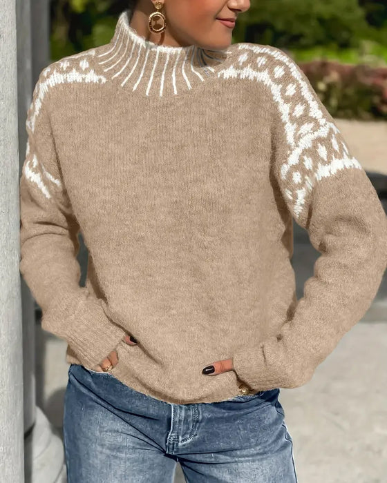 Isabella | Warmer and more comfortable double-knit waffle sweater