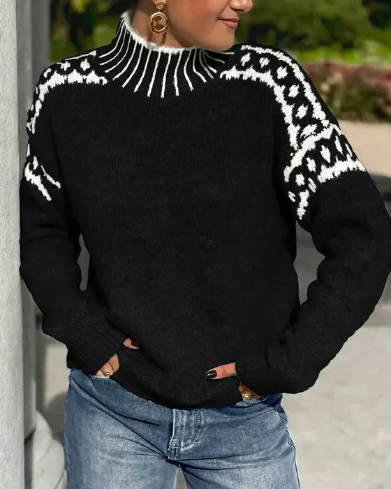 Isabella | Warmer and more comfortable double-knit waffle sweater