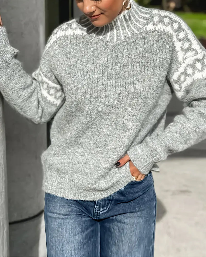 Isabella | Warmer and more comfortable double-knit waffle sweater