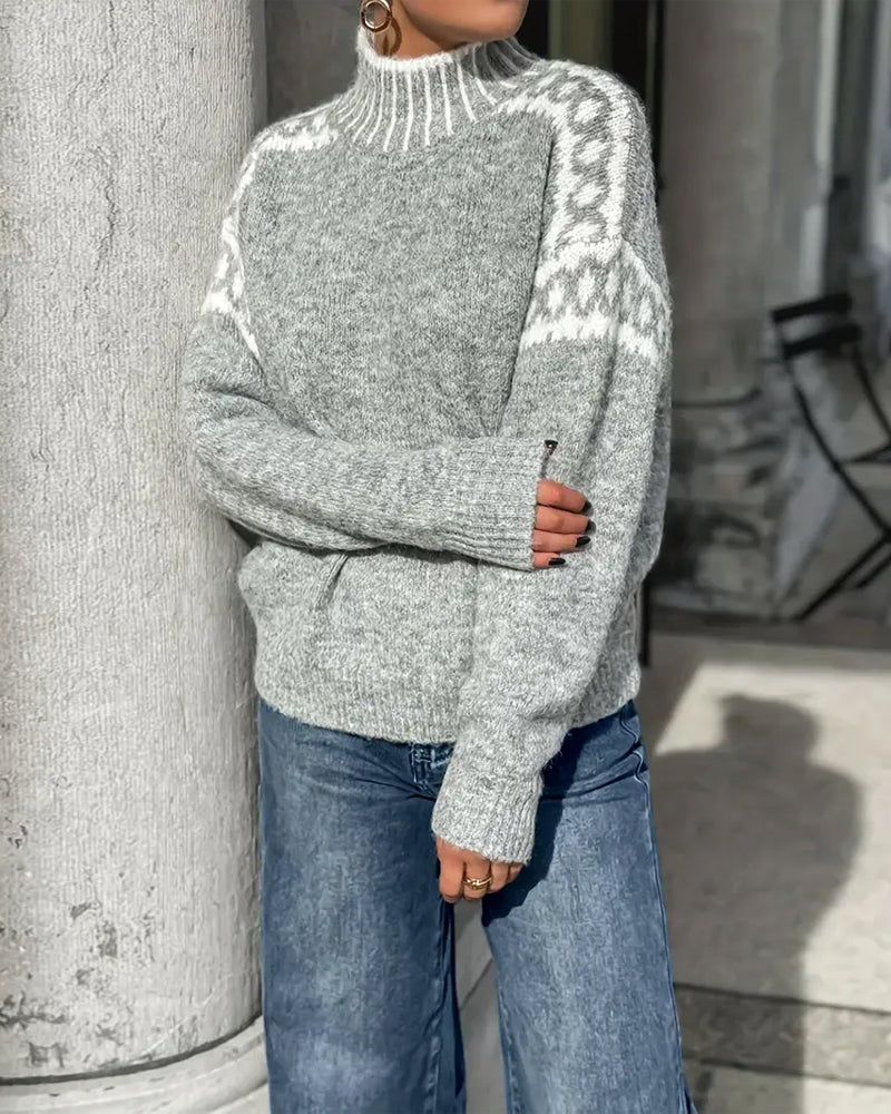 Isabella | Warmer and more comfortable double-knit waffle sweater