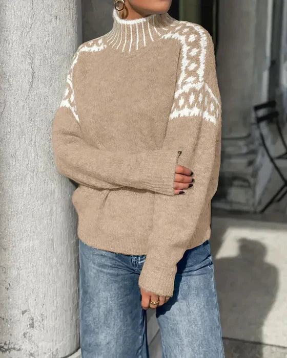 Isabella | Warmer and more comfortable double-knit waffle sweater