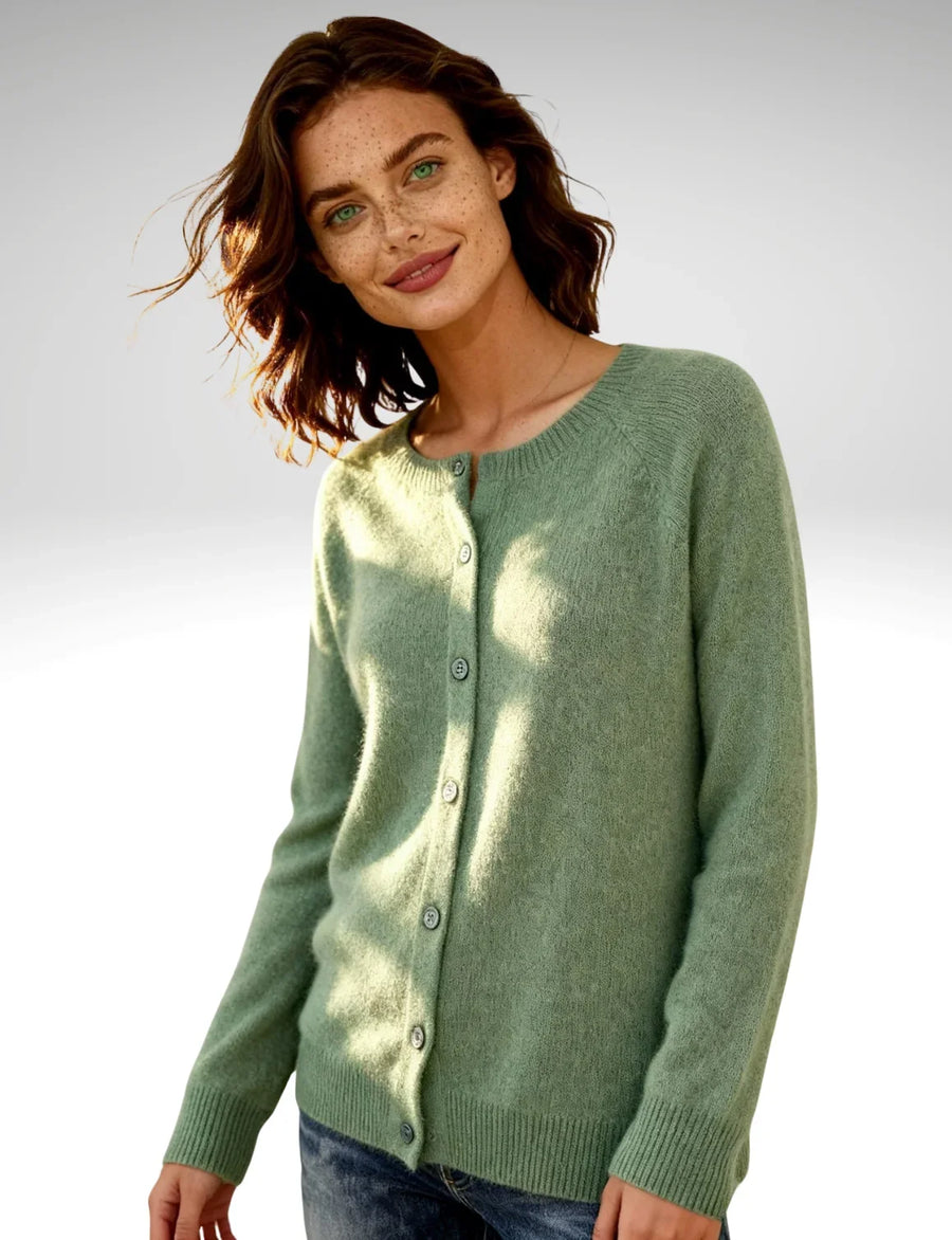 Sage Crew Cardigan