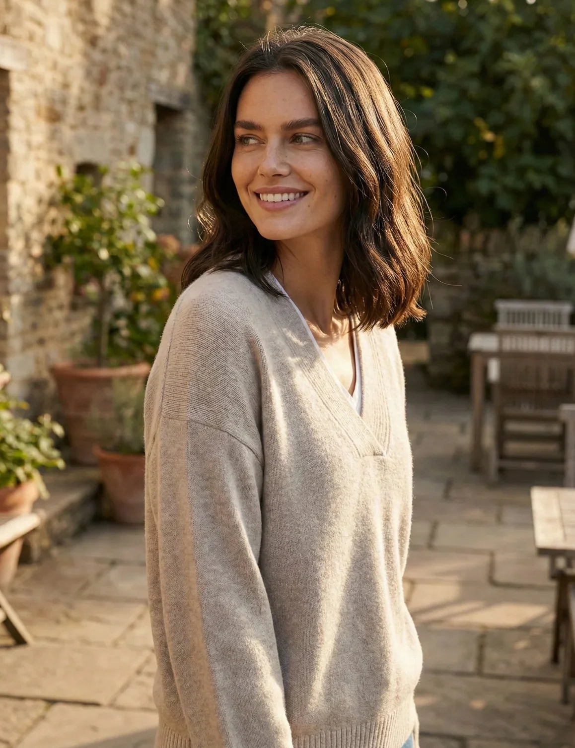 Tess V-Neck Soft Jumper