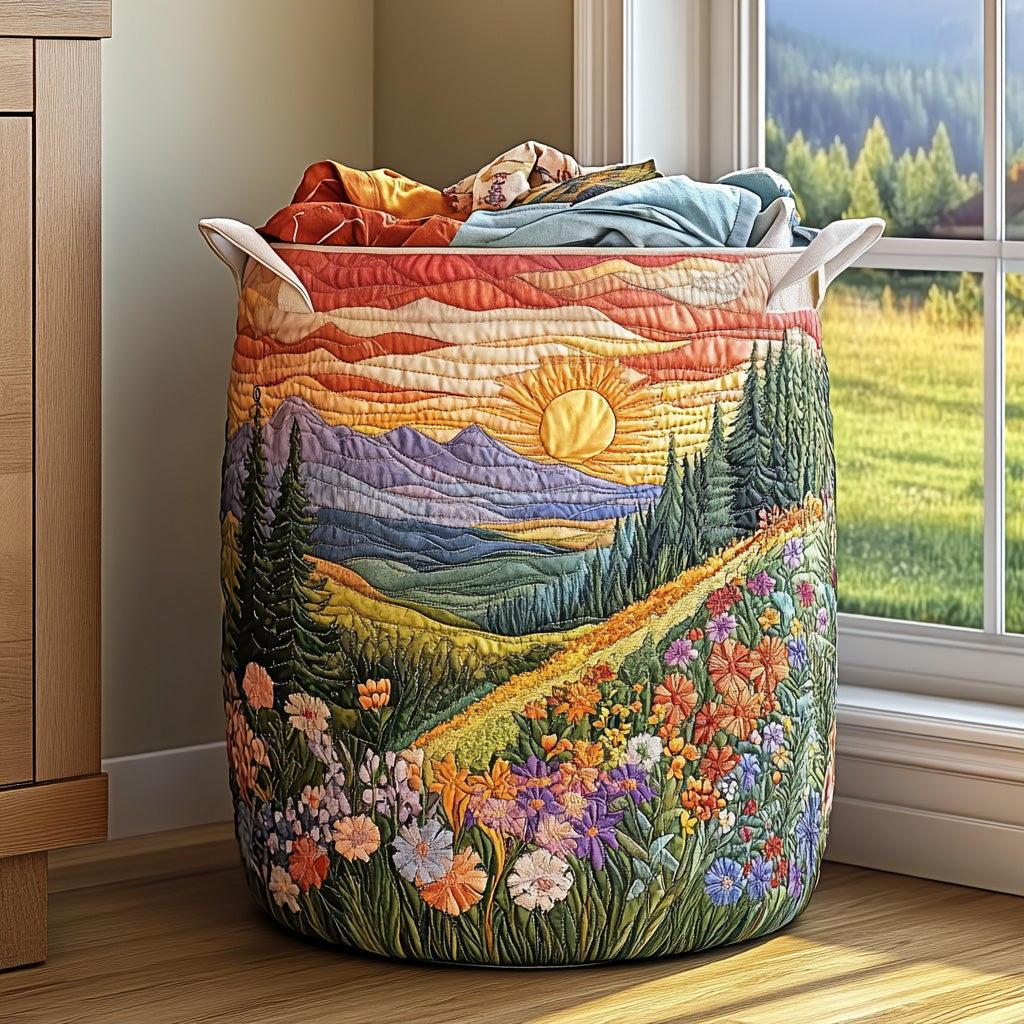 GLORIA | MORNING GLORY WOVEN LAUNDRY BASKET