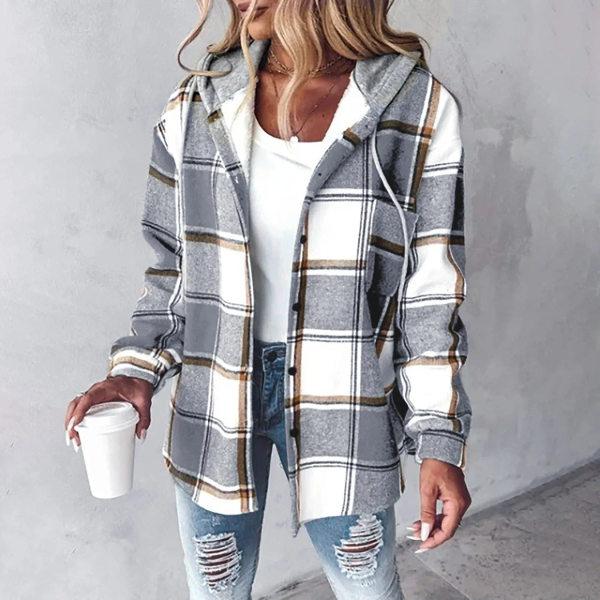 Elise Hooded Lined Overshirt