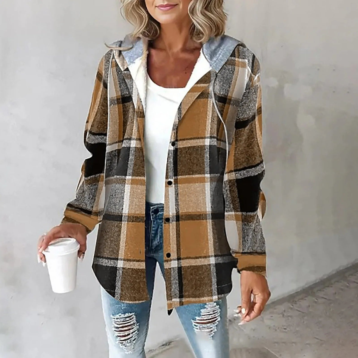 Elise Hooded Lined Overshirt
