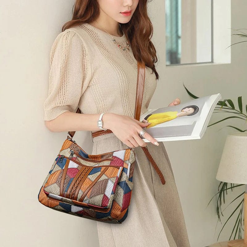 Jacqueline - Mosaic Leather Handbag