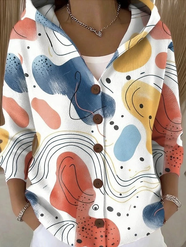 Women's Patchwork Hooded Vest