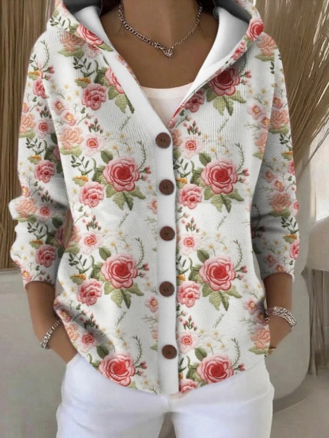 Women's Patchwork Hooded Vest