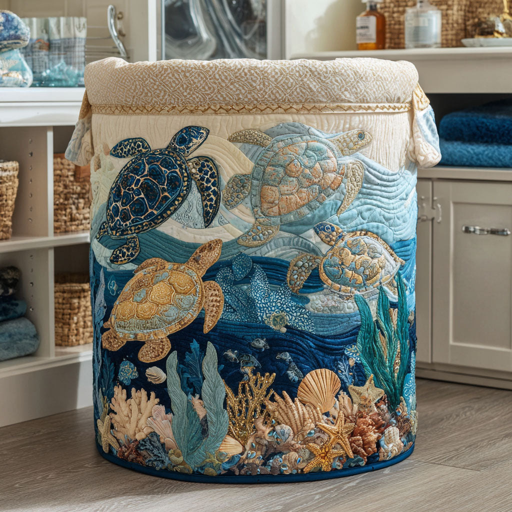 PEARL | GLEAMING SHELL LAUNDRY BASKET