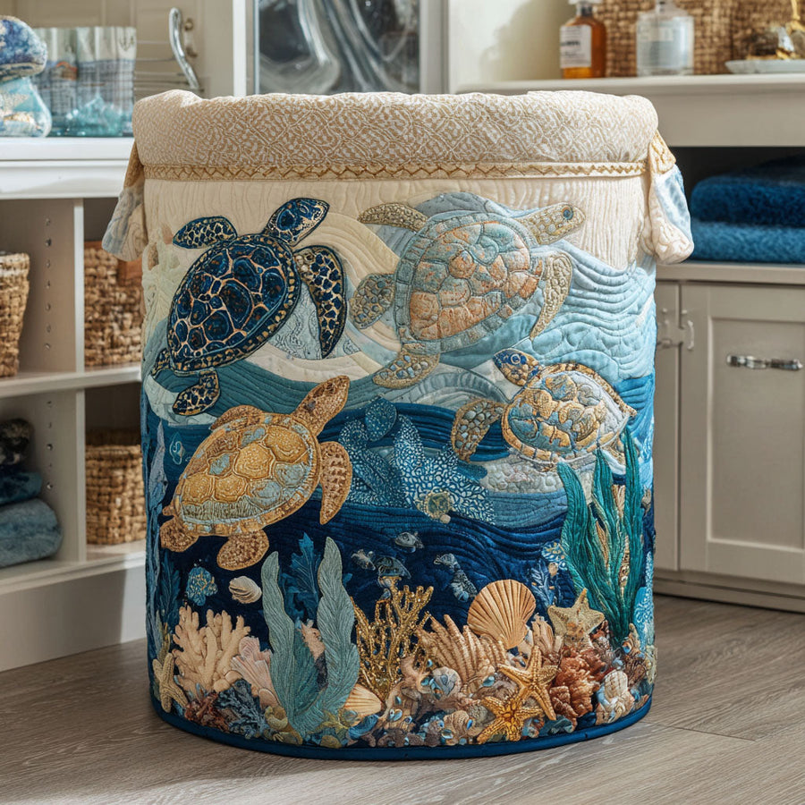 PEARL | GLEAMING SHELL LAUNDRY BASKET