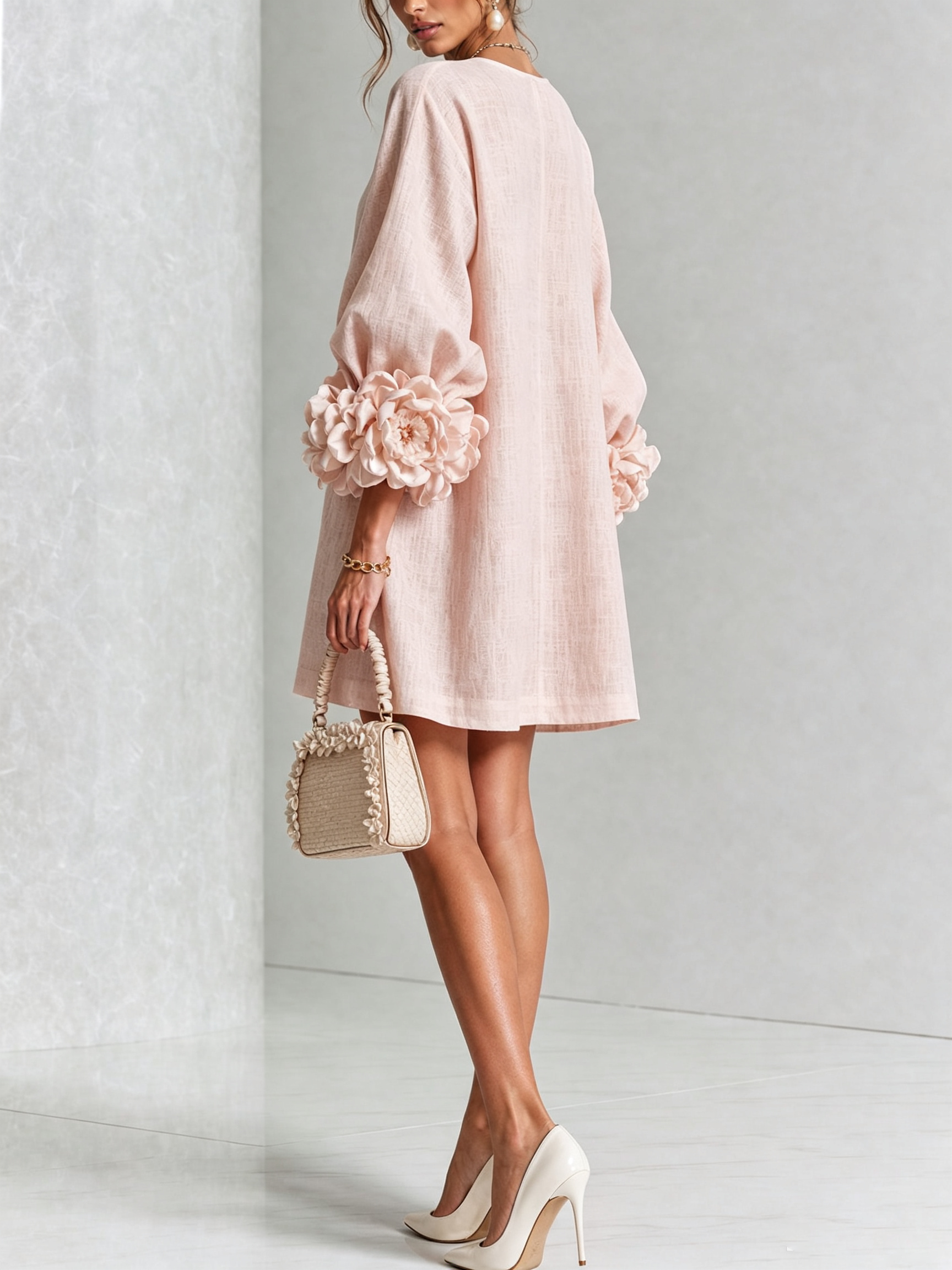 Floral Button-down Mini Dress