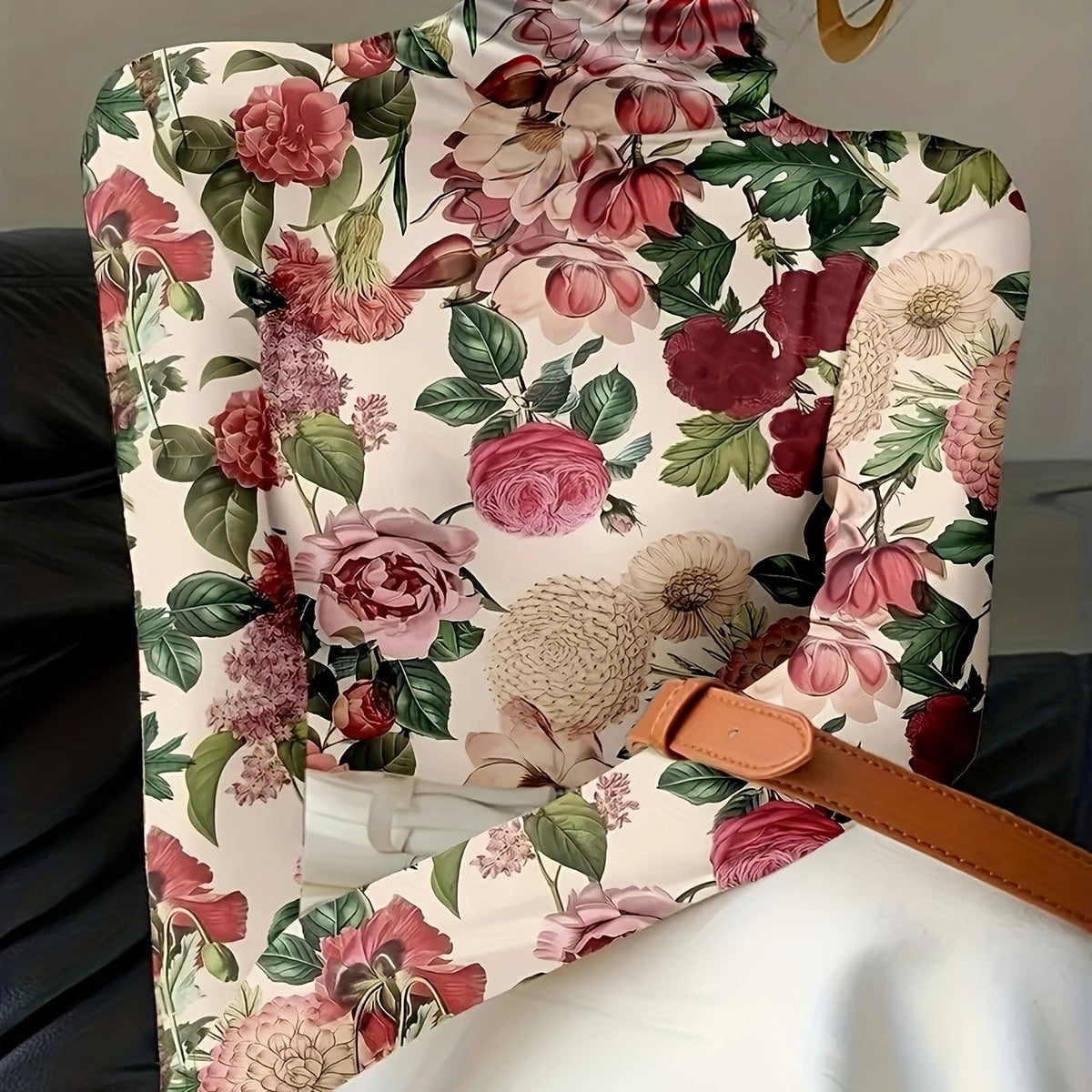 Rosalind | Floral High-Neck Turtleneck