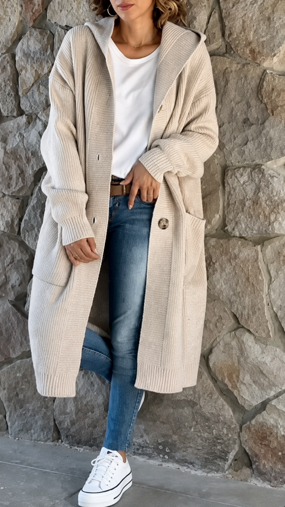 Catherine | Extended Length Knit Cardigan