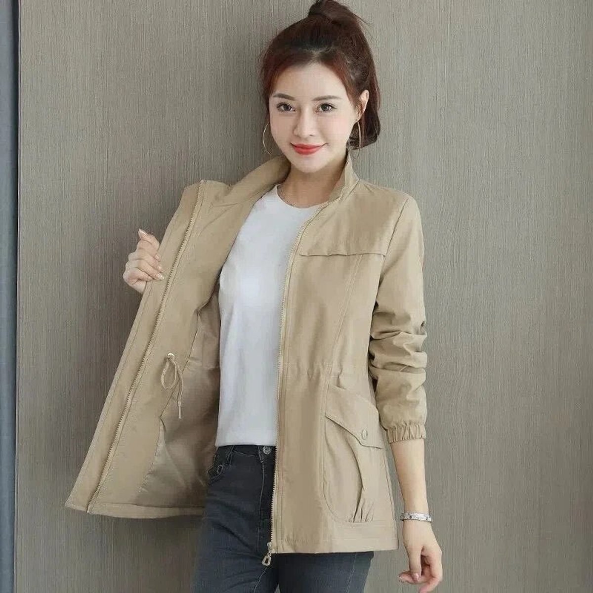 Delphine | Women's Zip-Up Short Bomber Jacket