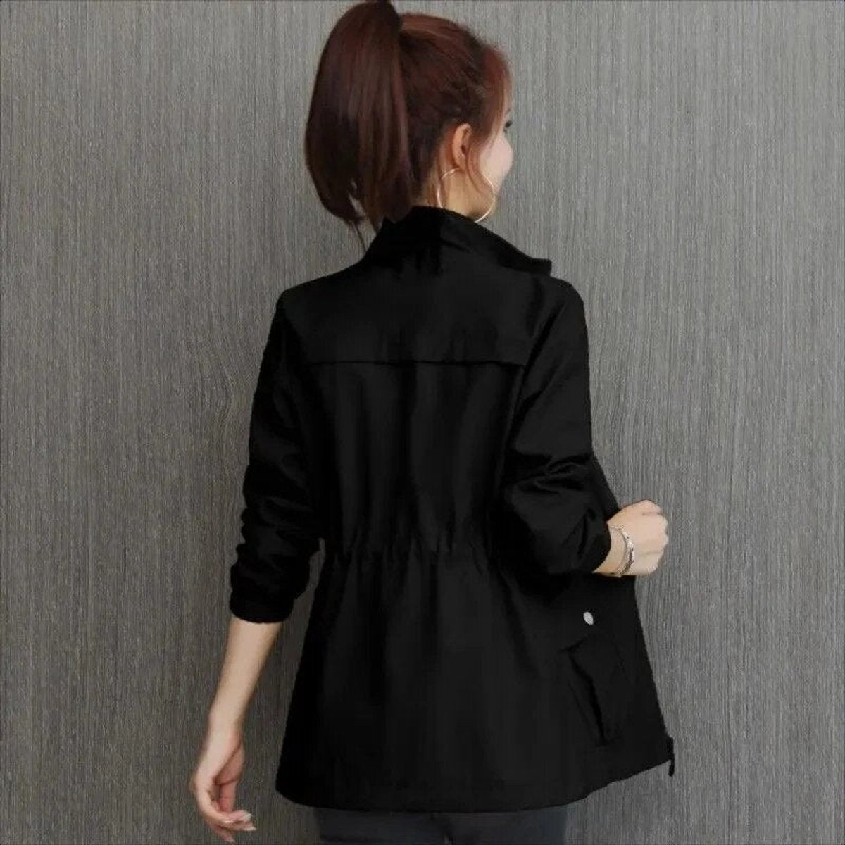 Delphine | Women's Zip-Up Short Bomber Jacket