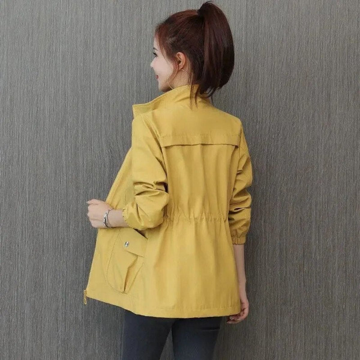 Delphine | Women's Zip-Up Short Bomber Jacket