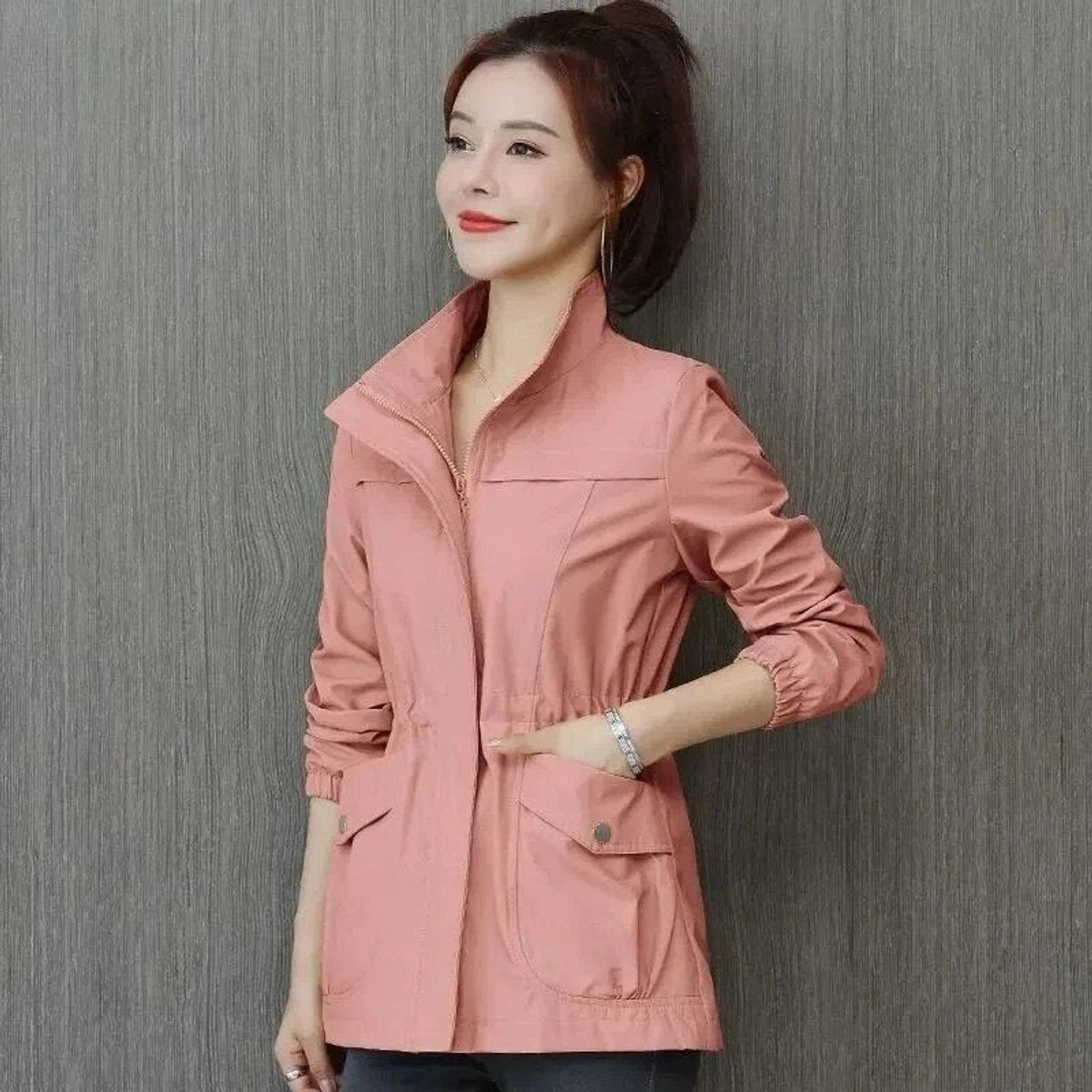 Delphine | Women's Zip-Up Short Bomber Jacket