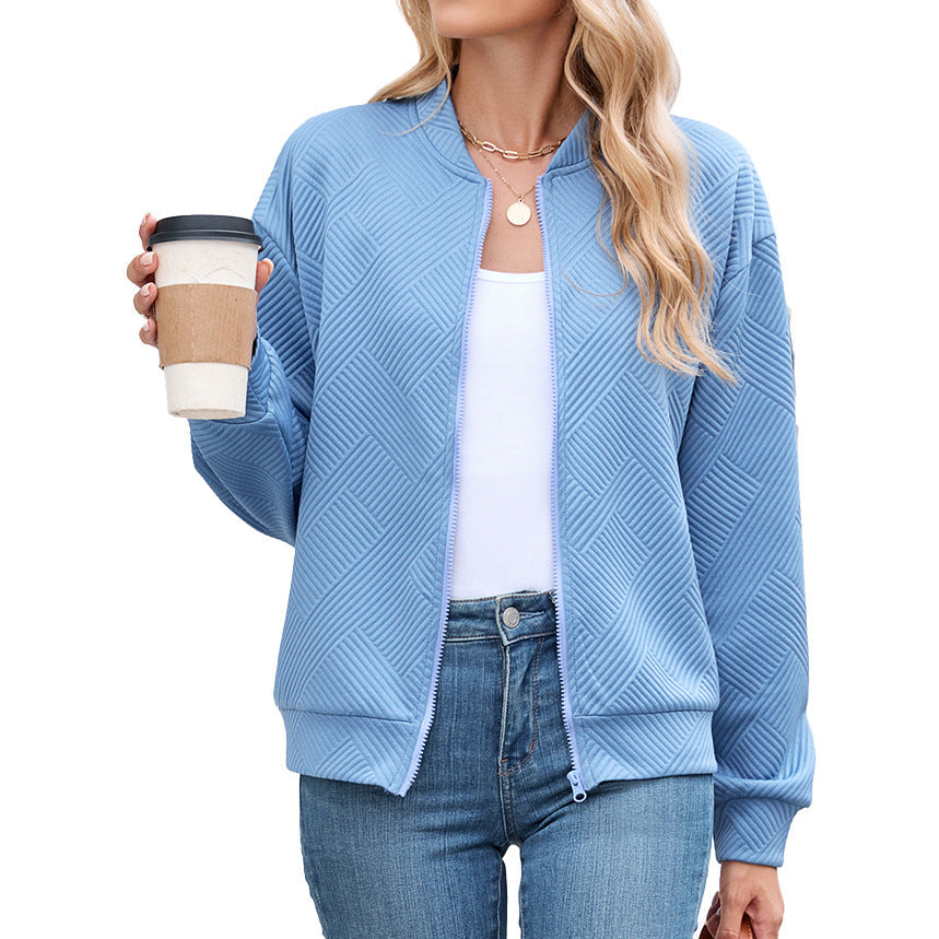 Harper | Women's Zip-Up Long Sleeve Bomber Jacket