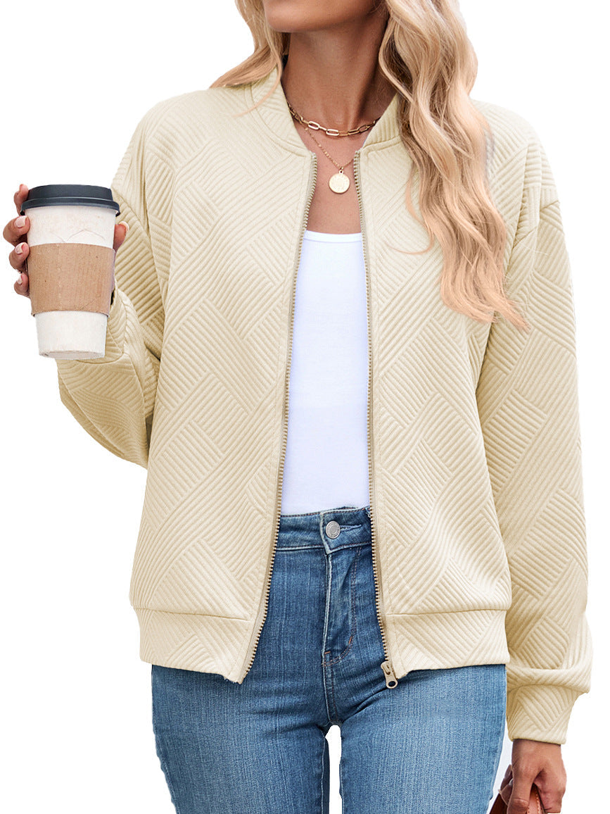 Harper | Women's Zip-Up Long Sleeve Bomber Jacket
