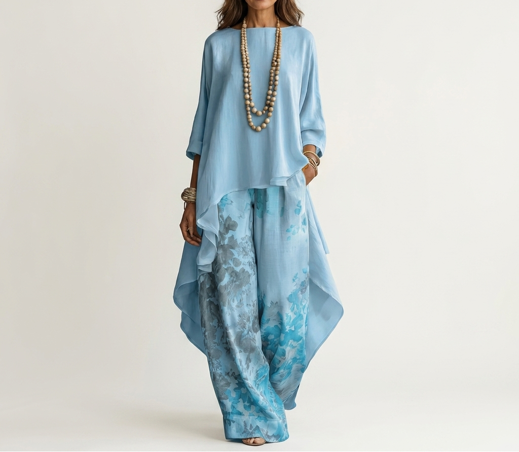 Helen - Fluid Asymmetric Two-Piece Set