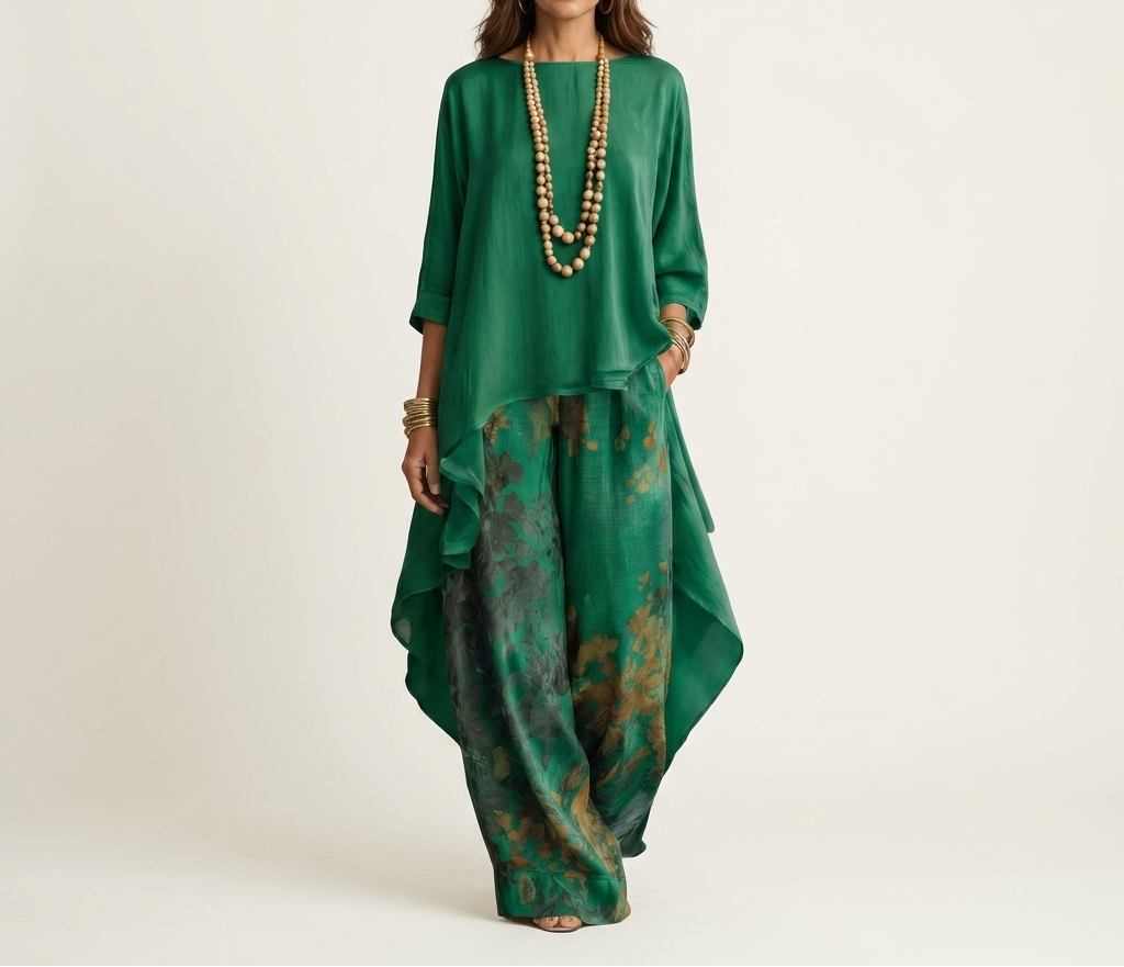 Helen - Fluid Asymmetric Two-Piece Set